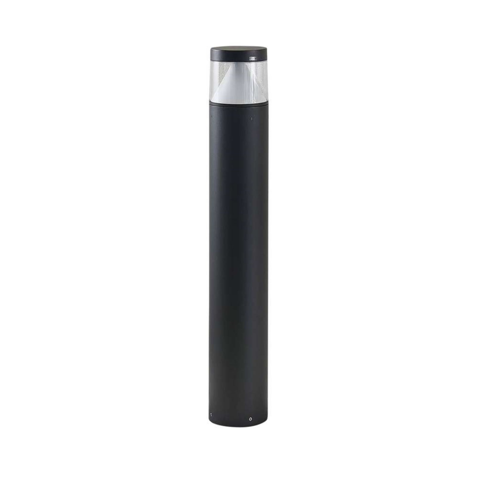 Lucande LED-es oszloplámpa Darja, antracit, fém, 100cm, IP54