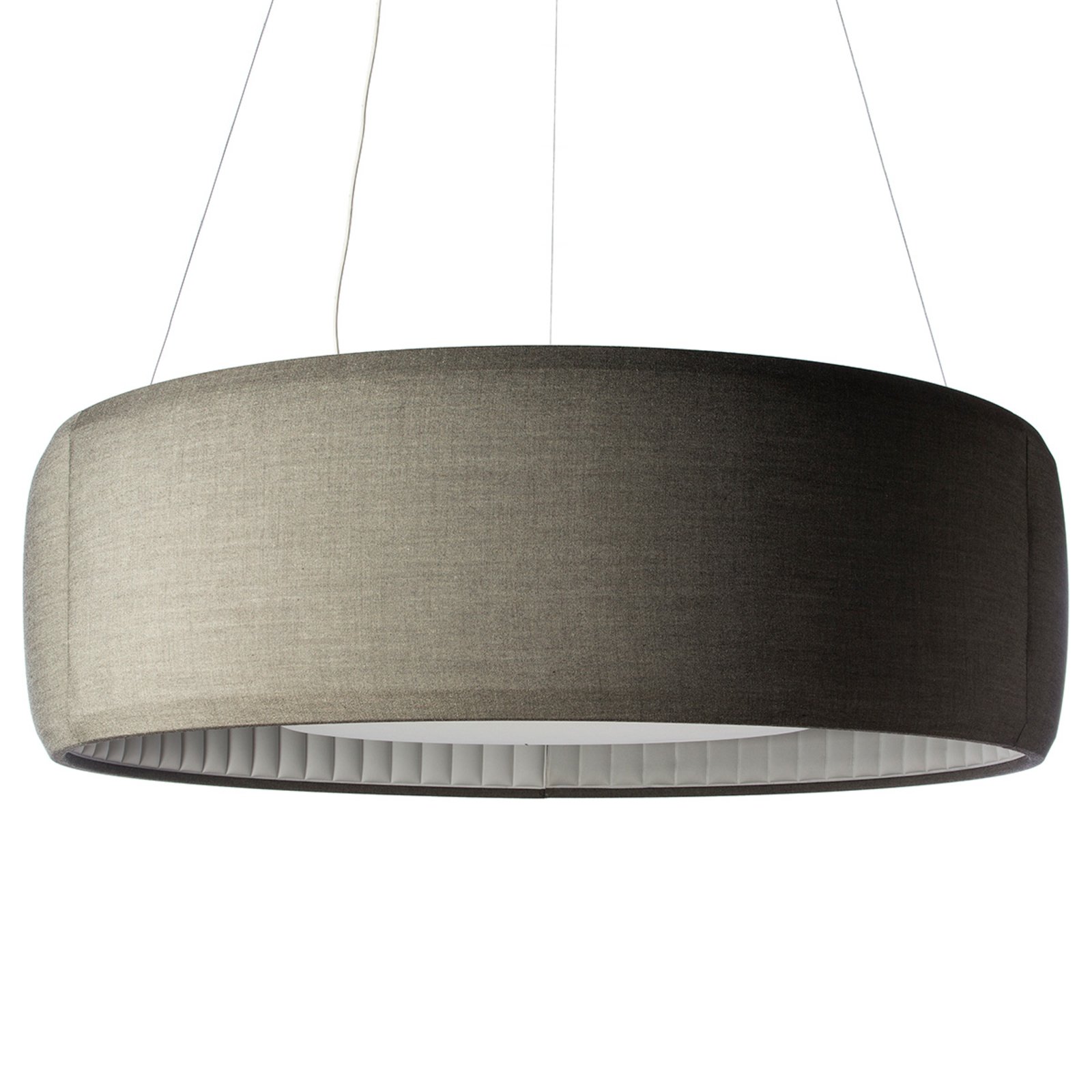 Luceplan Silenzio LED pendant light grey 2,700K