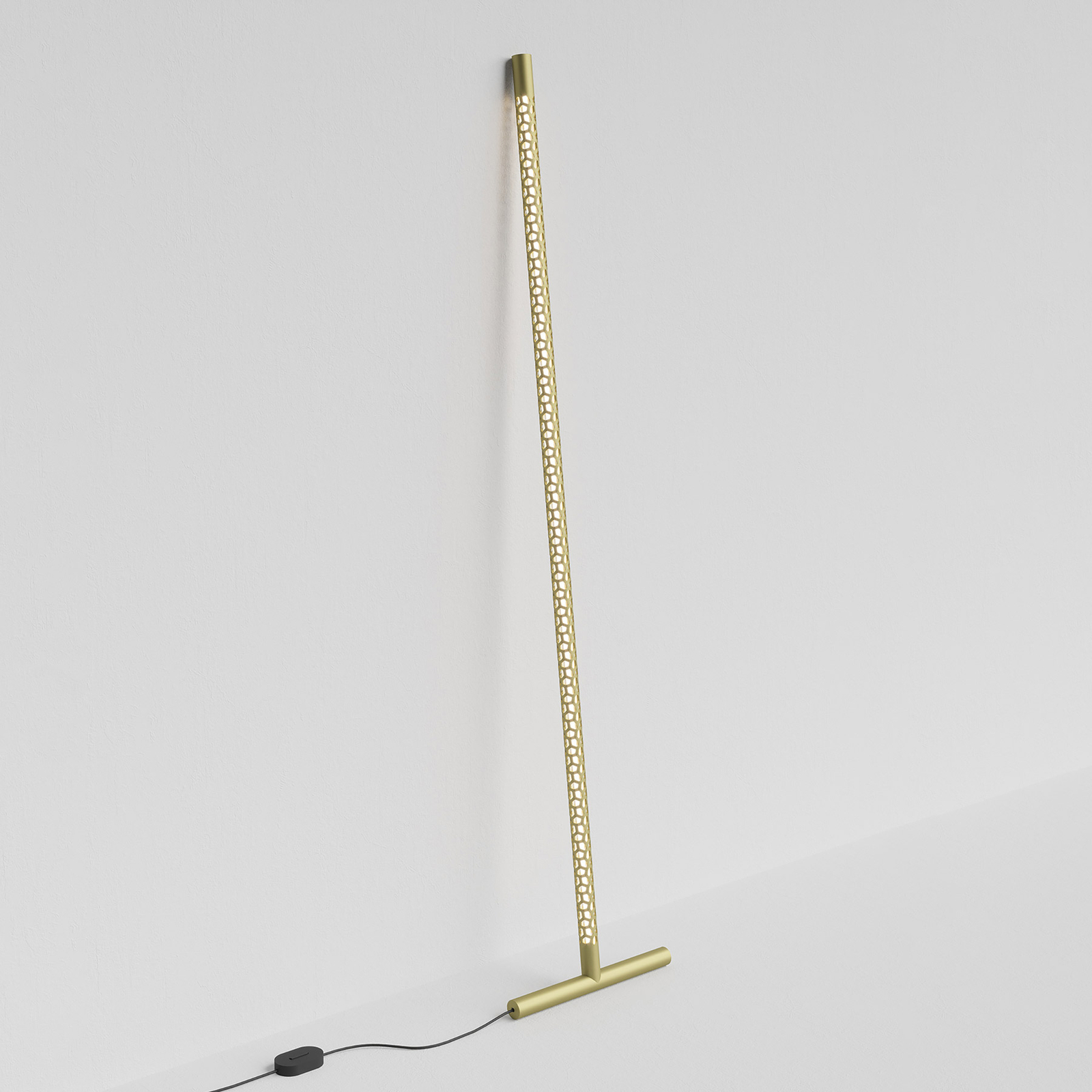 Rotaliana Squiggle F1 lámpara de pie LED dorada