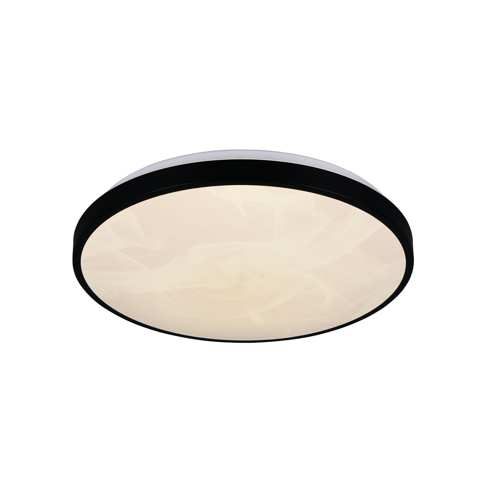 LED-laelamp Fena, mattmust, Ø 38 cm, metall, IP44 LED-laelamp Fena, mattmust, Ø 38 cm, metall, IP44