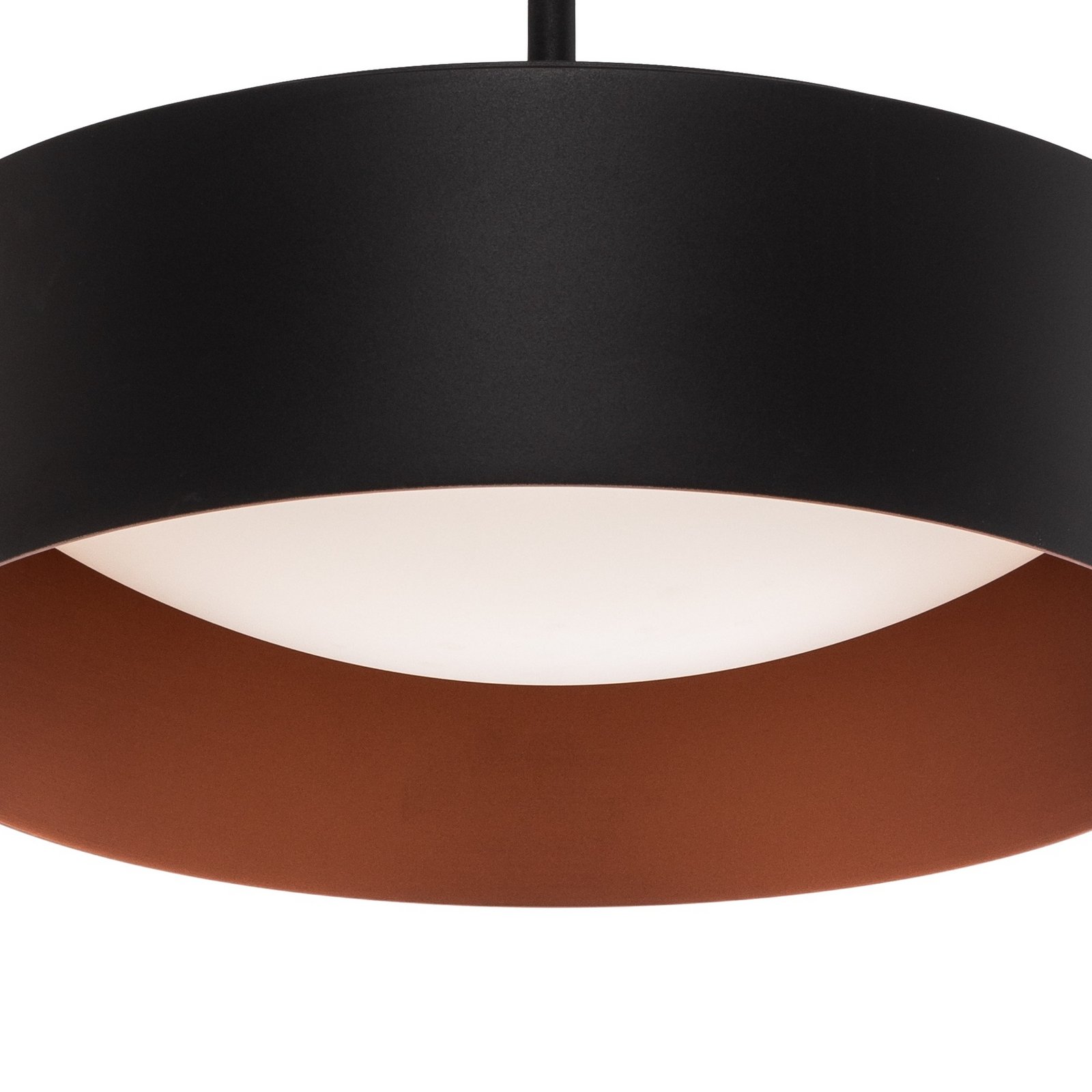 Candeeiro suspenso LED Bega Studio Line Ø 36 cm preto-cobre DALI