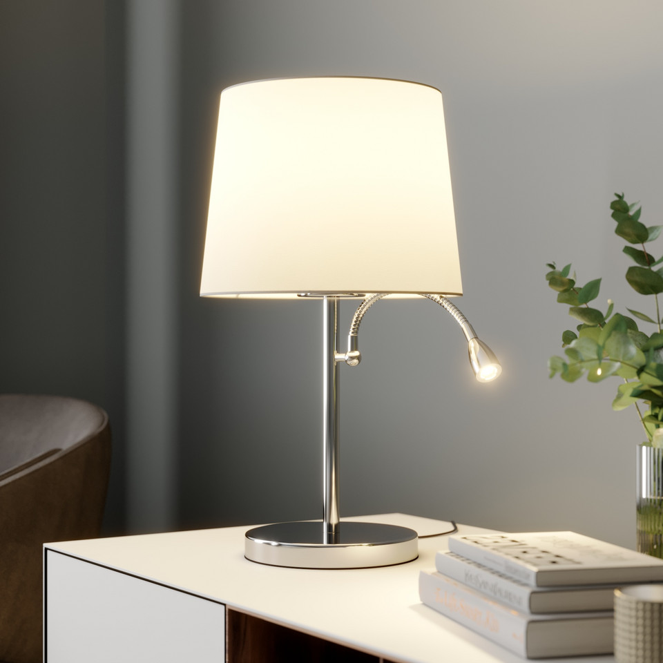 Lindby Benjiro Bordslampa, metallisk från Lindby