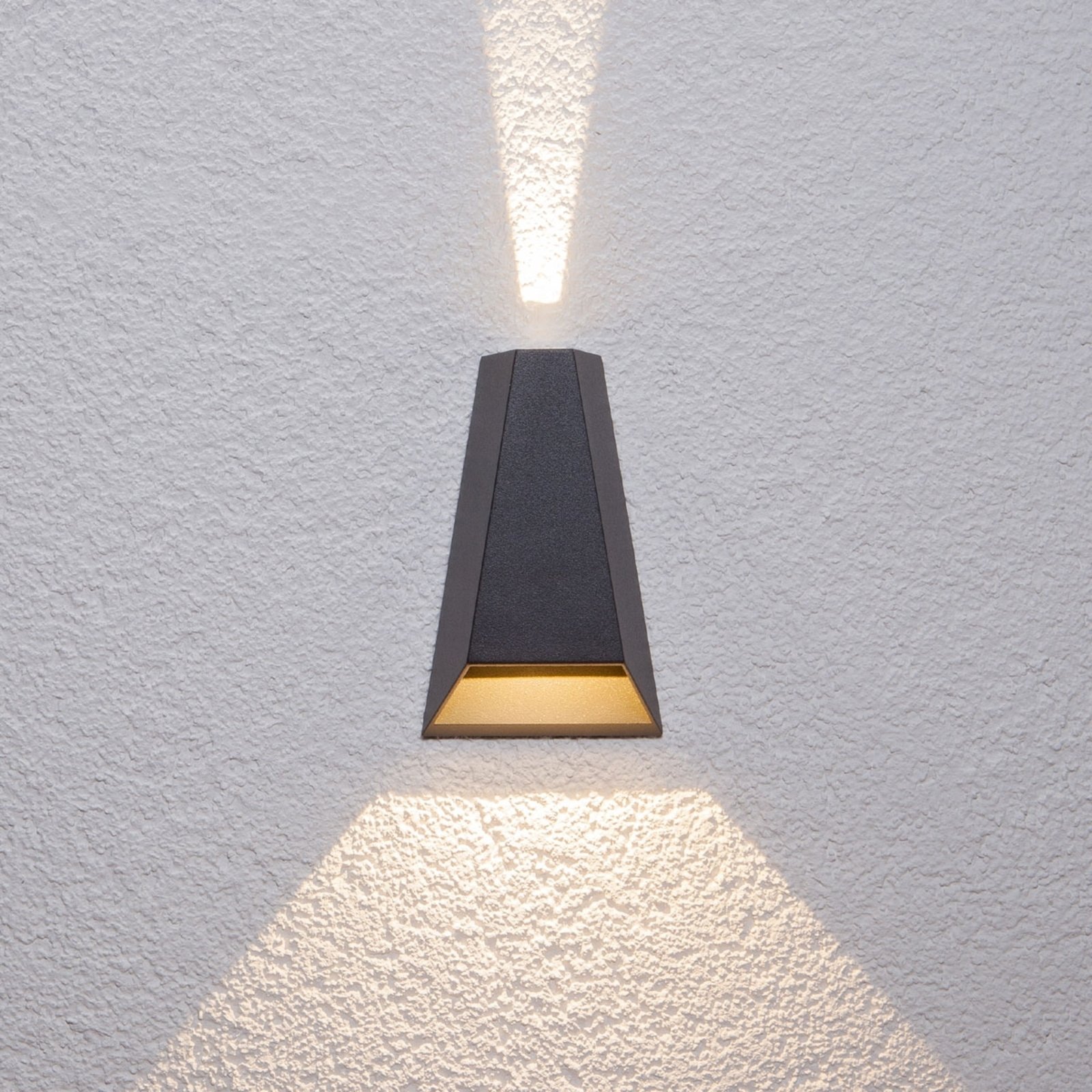 Jendrik Außenwandleuchte Graphite - Lucande