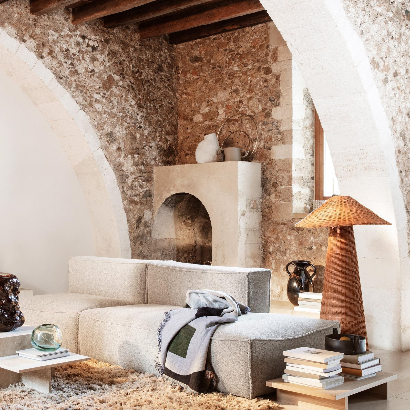 Dou Állólámpa Natural - Ferm Living