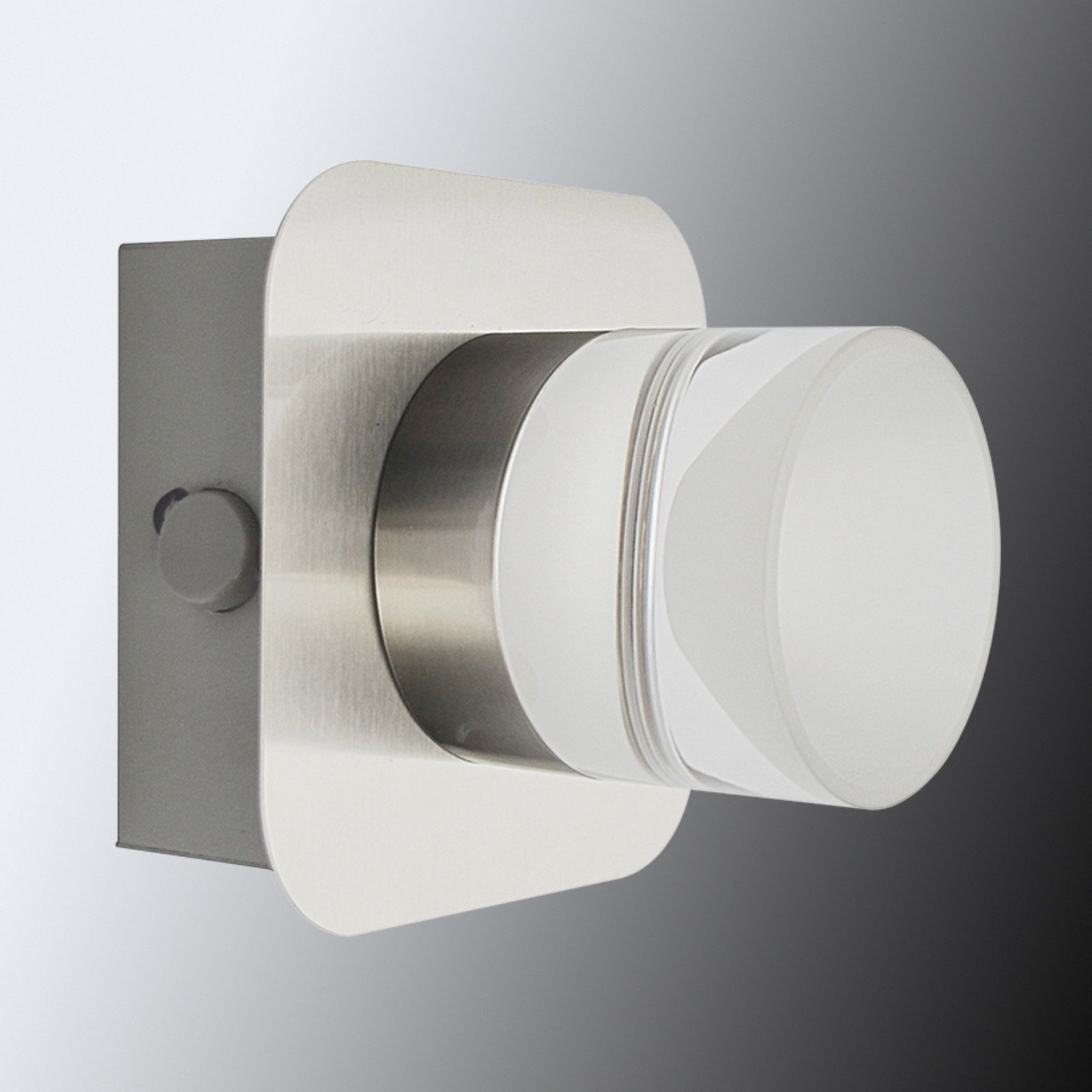 Ledino Aplică de perete LED Stefanie cu comutator oțel - Hol - Modern - oțel periat satinat - Metal