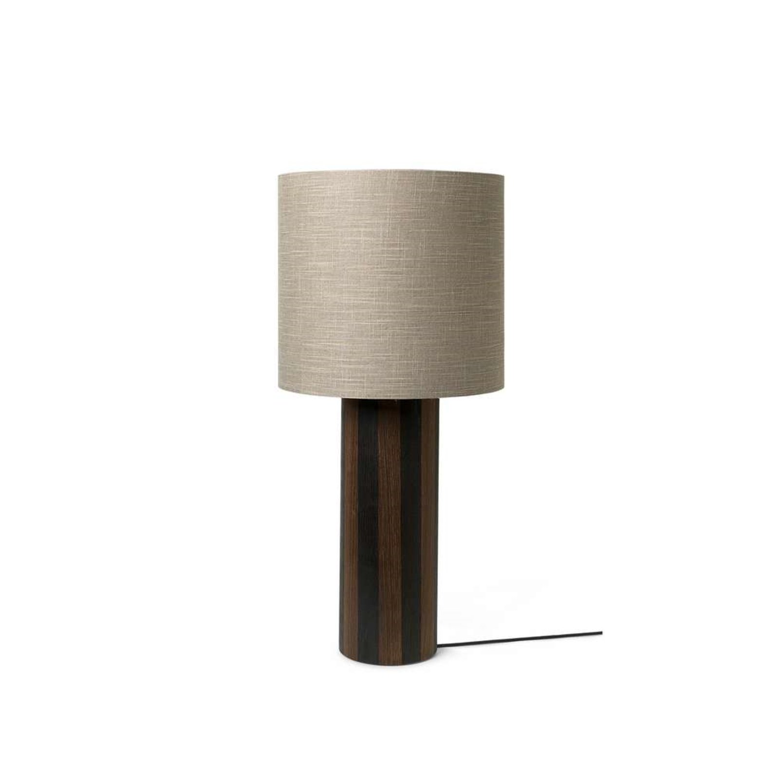 Post Floor Lamp Lines/Sand - Ferm Living