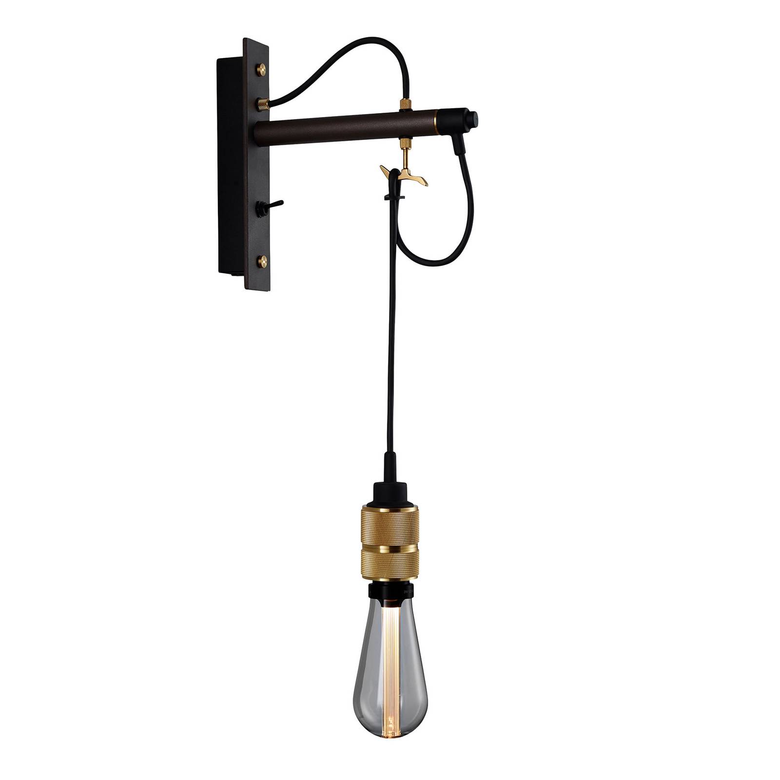 Buster + Punch Hooked Wall nude graphite/brass, for Living / Dining Room, steel, E27, 40 W