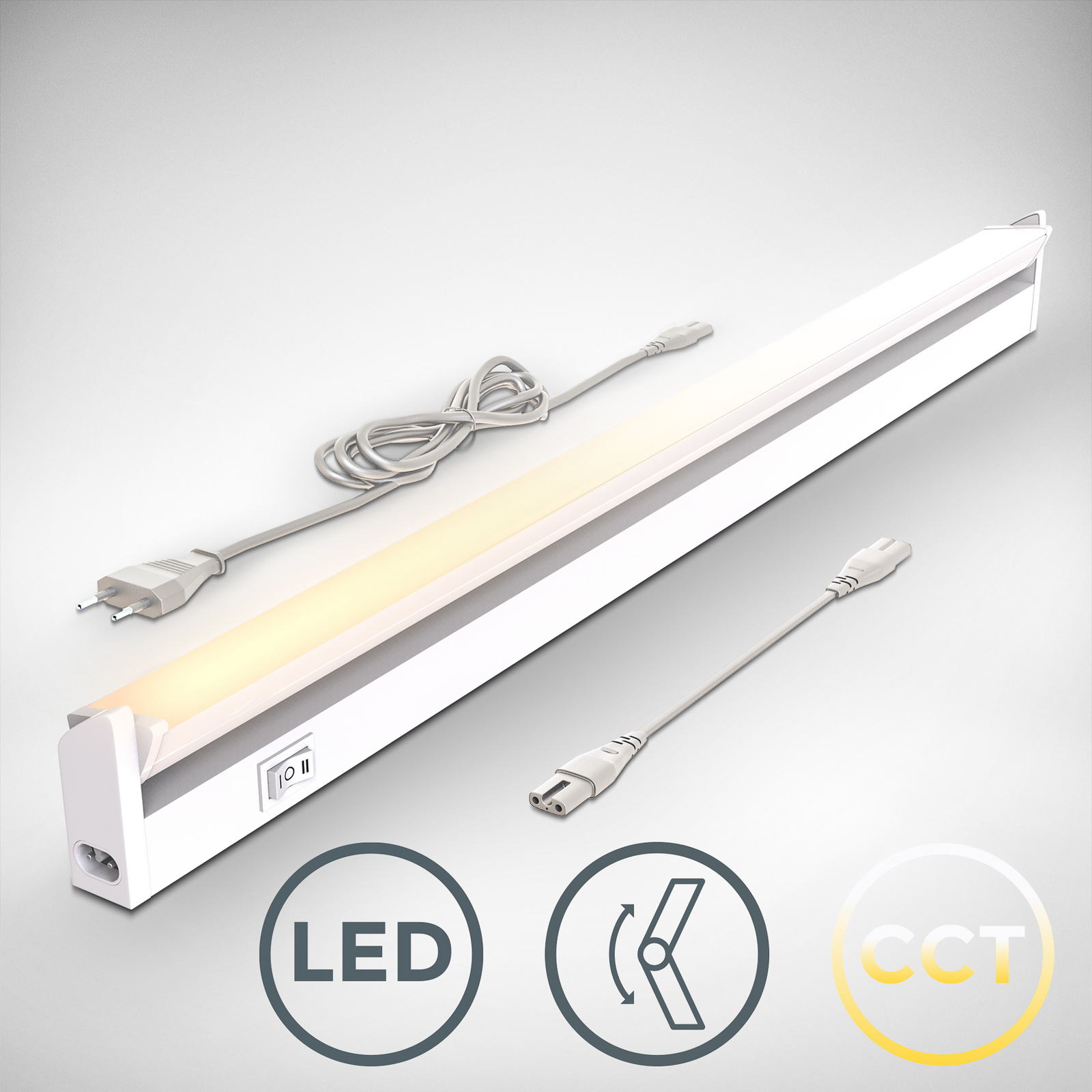 LED meubelverlichting Gina, wit, 2.700 K/4.000 K LED meubelverlichting Gina, wit, 2.700 K/4.000 K