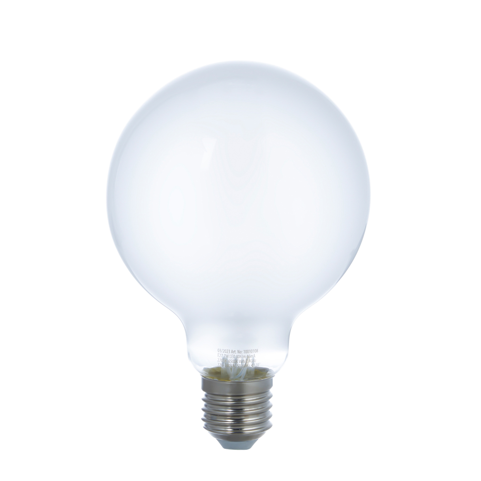 LUUMR Smart LED-lampa matt E27 G95 7W Tuya WLAN CCT