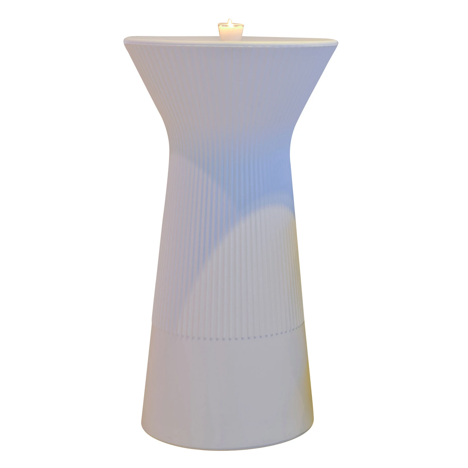 Newgarden Capri τραπέζι ορθοστάτη με μπαταρία LED, RGBW, ύψος 110 cm, λευκό