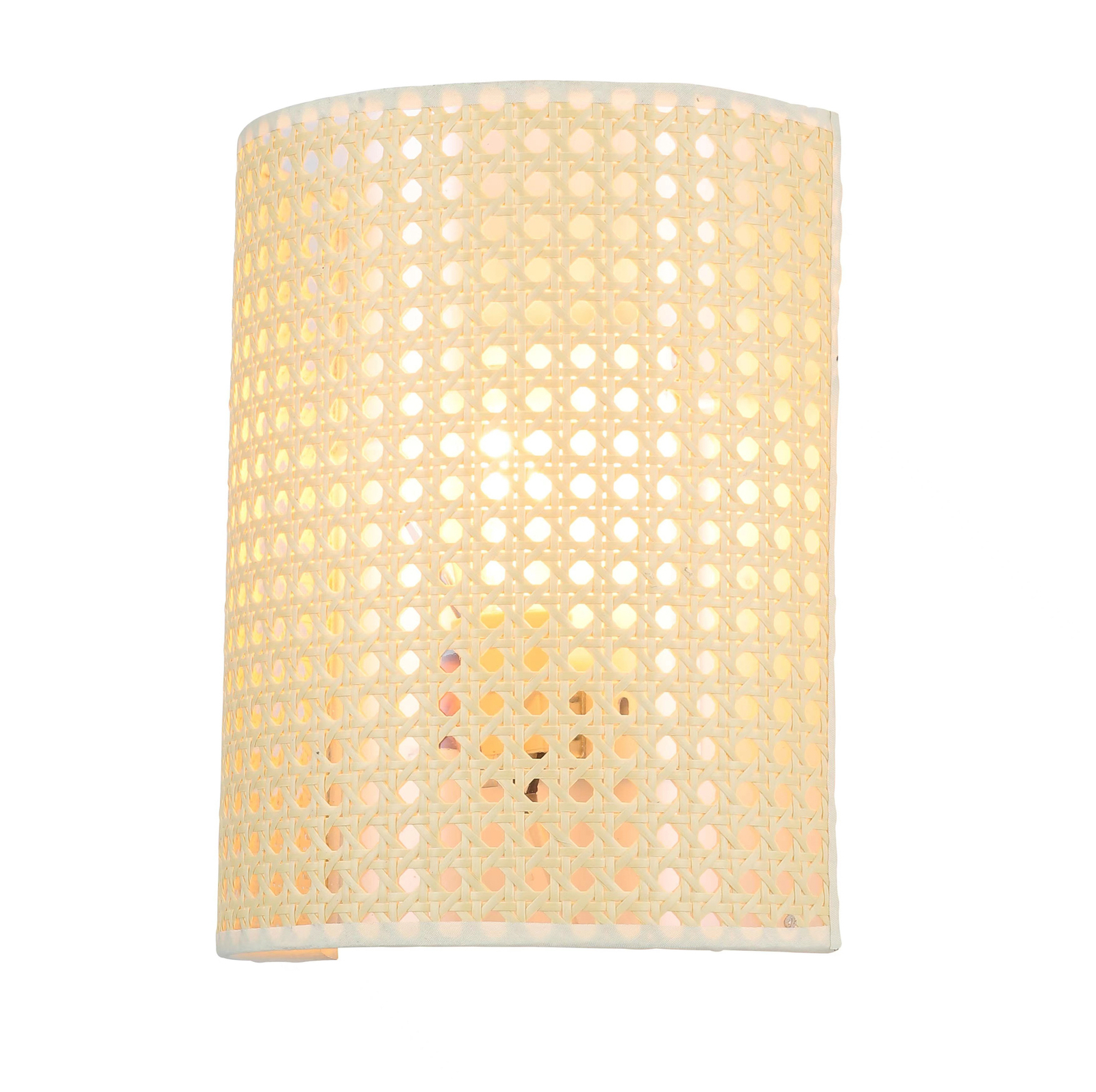 Lindby Lautaro kinkiet z bambusa Ø 23 cm