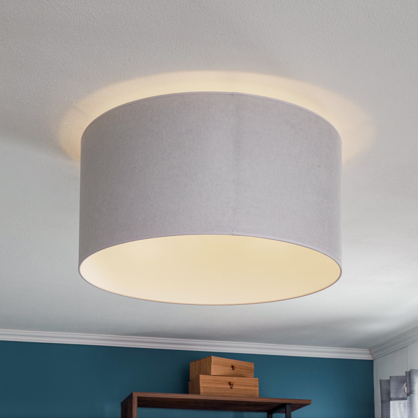 Pastell Roller ceiling lamp Ø 60 cm grey
