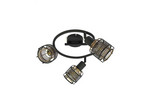 Eudoria 3 Round Kattovalaisin Black/Gold - Lindby