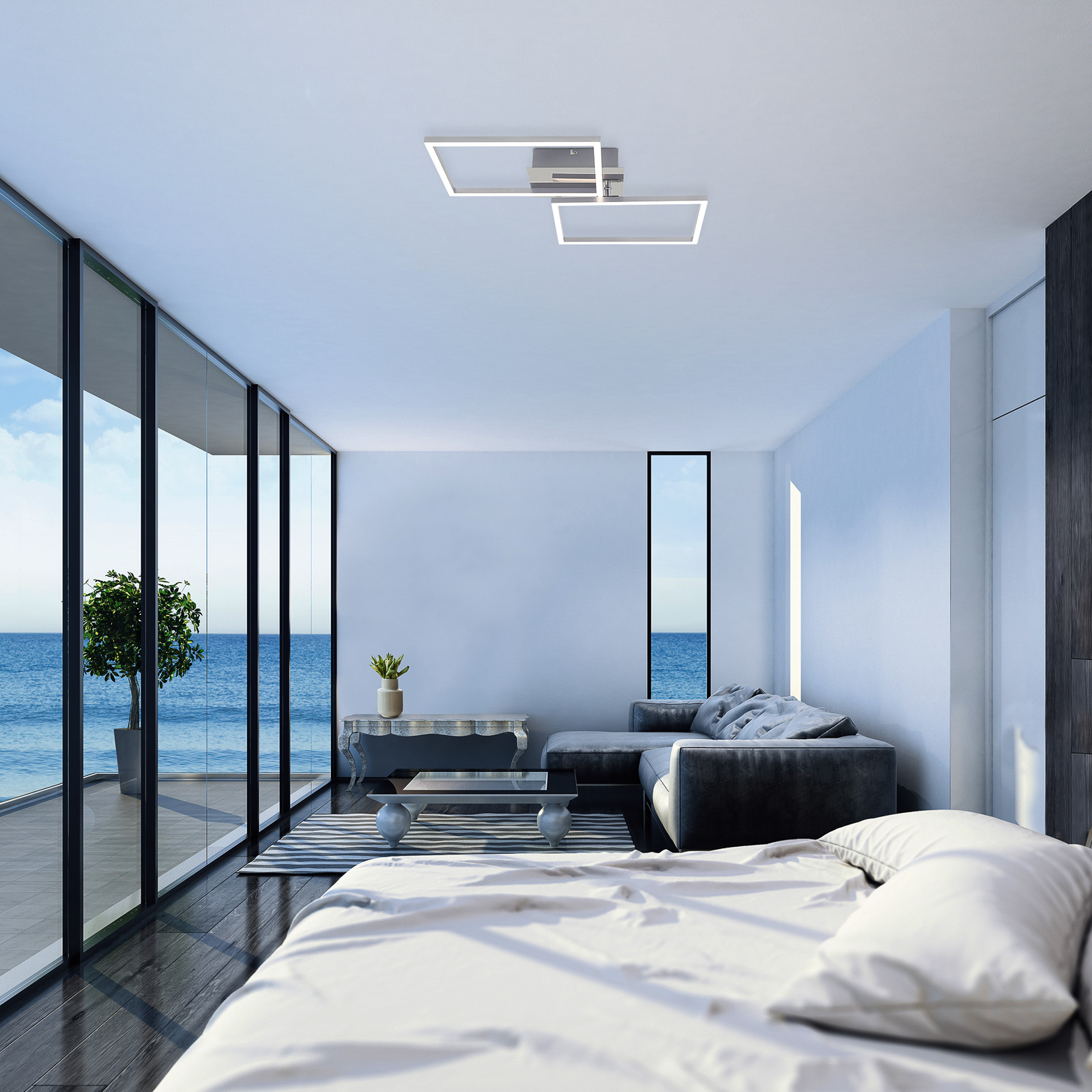 LED-Deckenleuchte 3149-018 zwei Quadrate | Lampenwelt.at