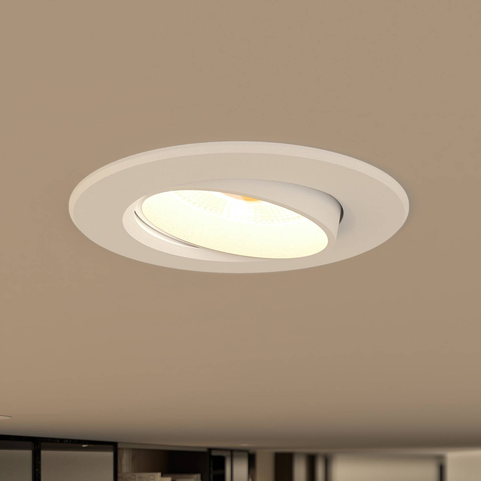 Prios Shima LED-downlight hvit 3 000 K 7 W