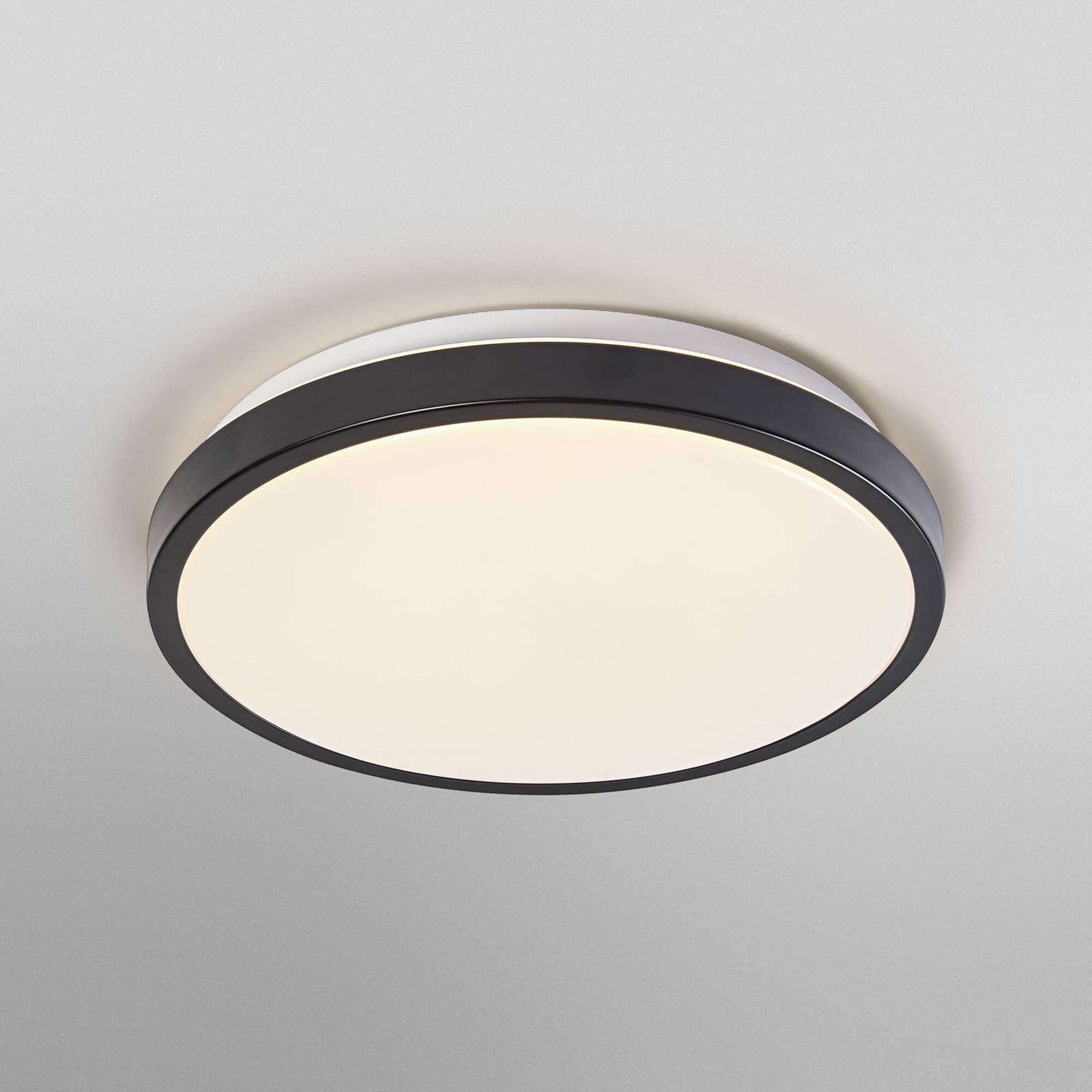 Lampa sufitowa LED OSRAM ORBIS LONDON, czarna, Ø 28 cm, metal