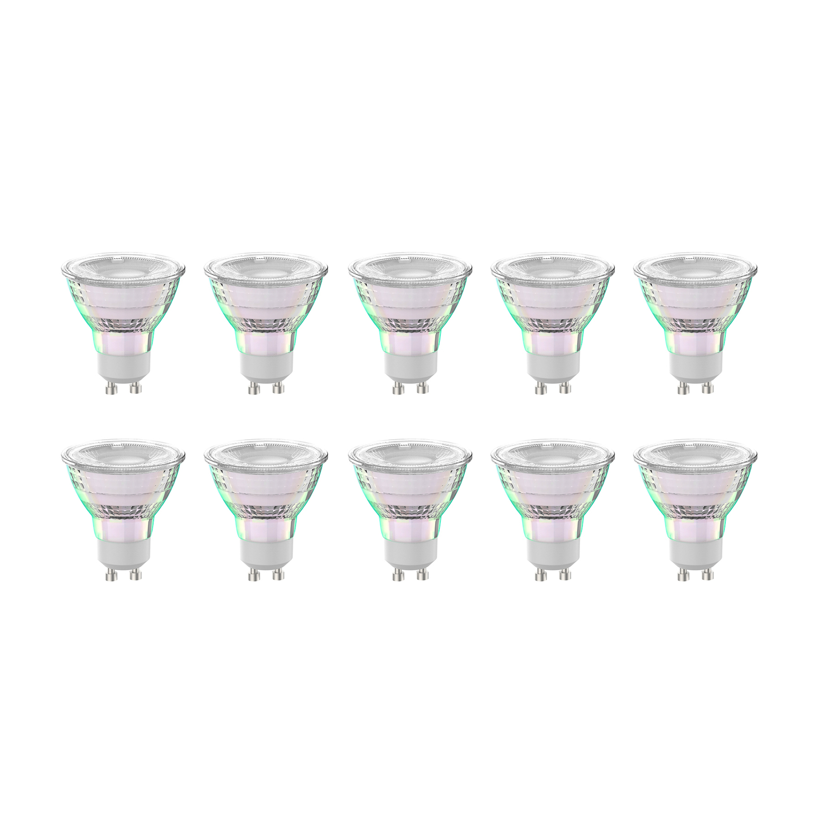 Arcchio LED bulb GU10 2.5W 2700K 450lm glass set of 10