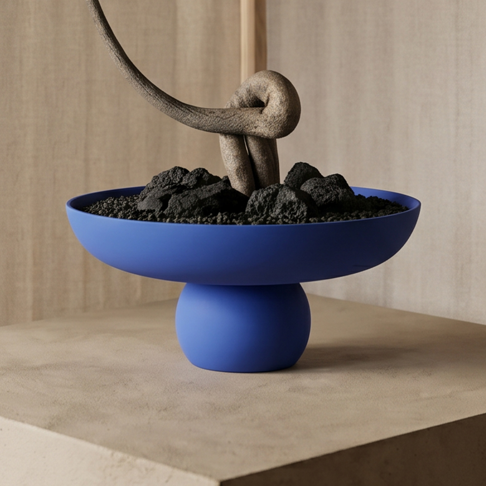 Baburu Schale, Ø 43 cm, blau, Keramik - 101 Copenhagen