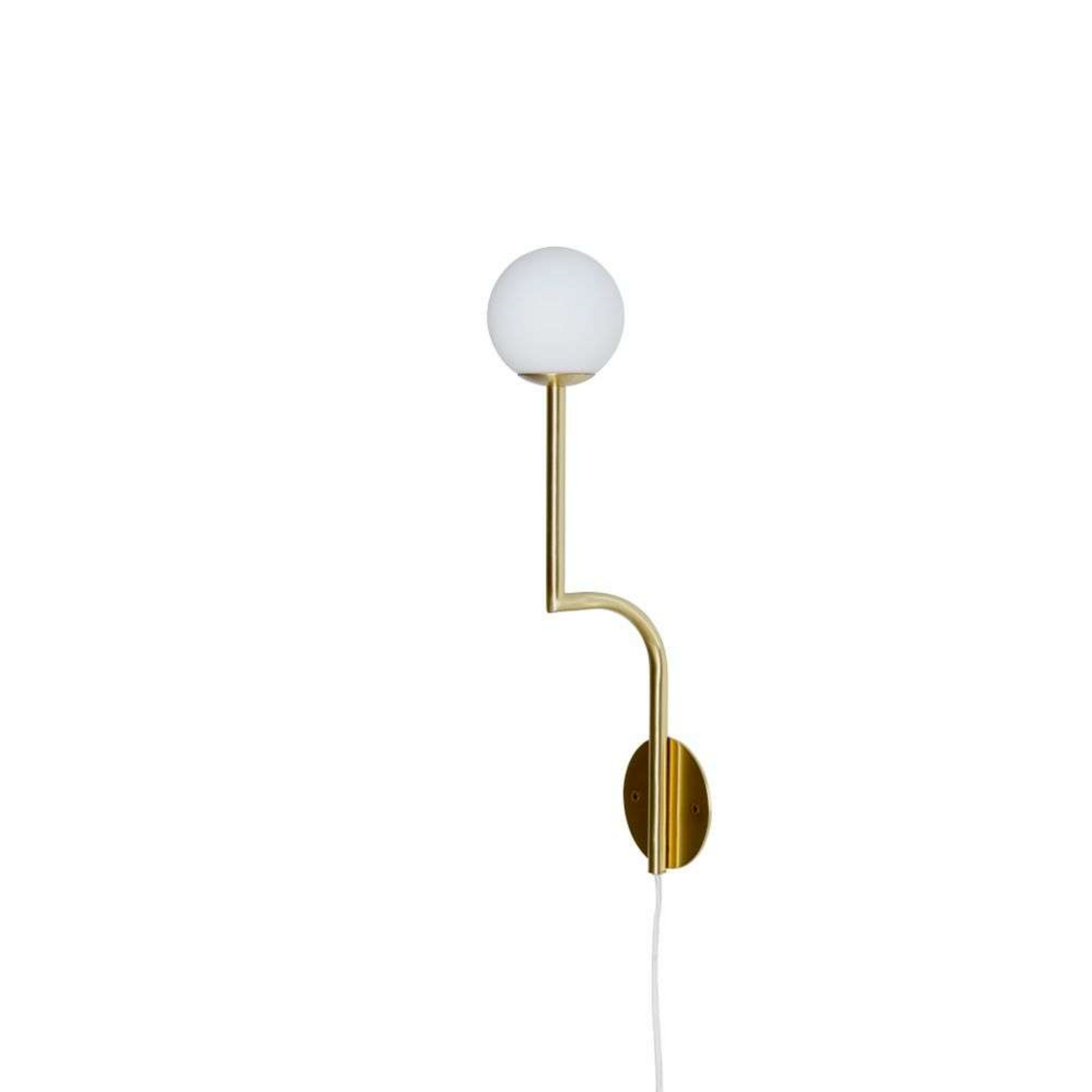 Mobil 46 Wall Light Brass/Opal - Pholc