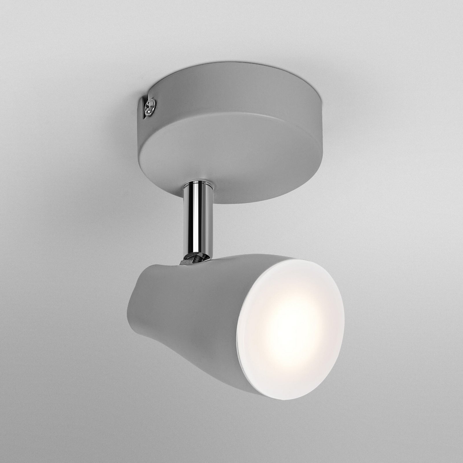 Spot pour plafond OSRAM PEAR, gris, à 1 lampe, GU10-LED 2 700 K
