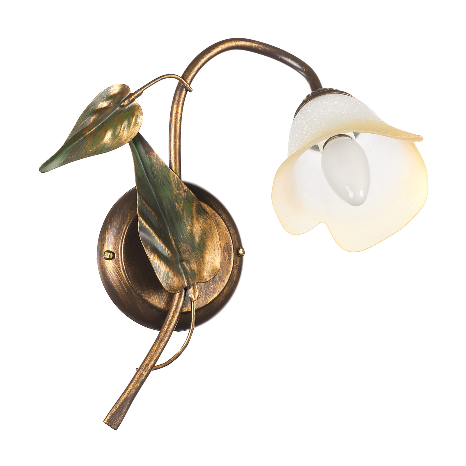 Vegglampe Miranda 1 lyskilde, bronse