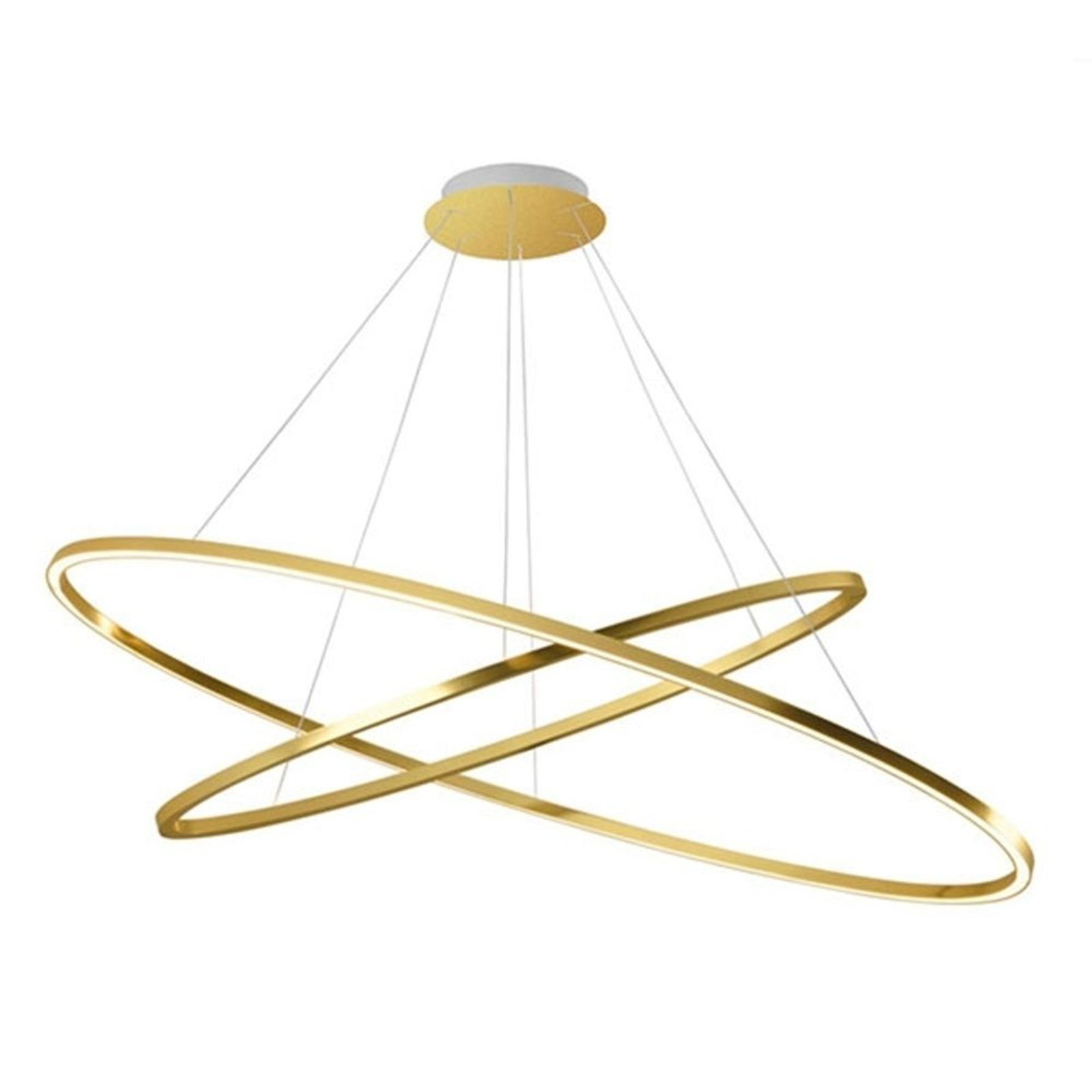 Ellisse Double Taklampa Polished Gold - Nemo Lighting