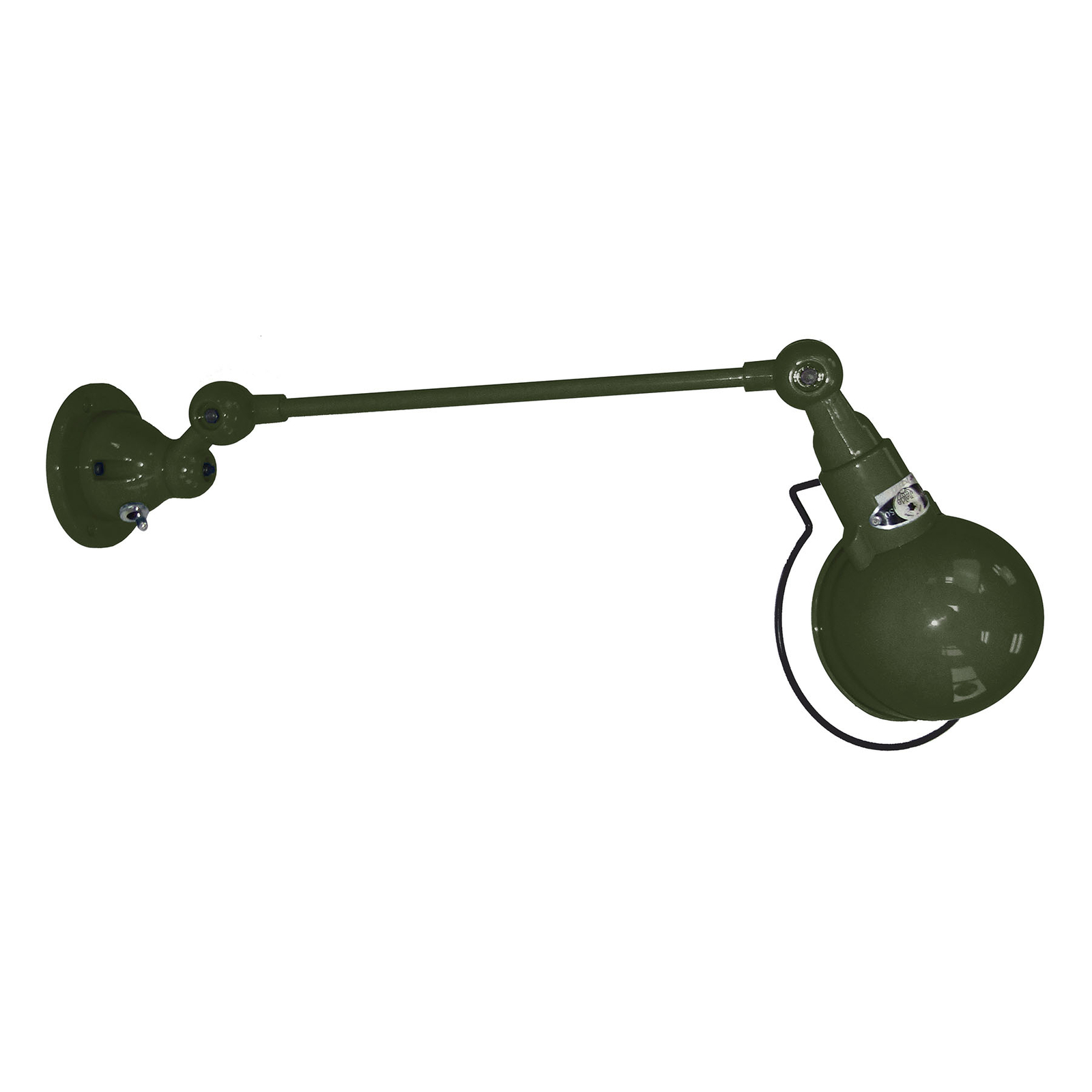 Jieldé Signal SI301 væglampe med arm, olivengrøn