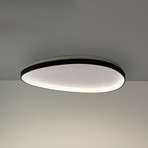 Candeeiro de teto LED IDEAL LUX Gemini preta, 81 cm, 3000 K, ligar/desligar