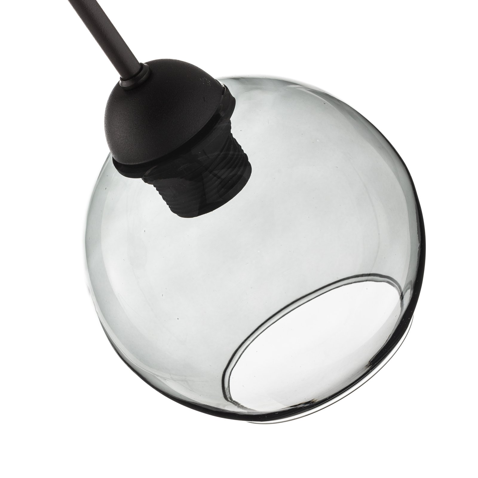 Fairy 1-светлинна таванна лампа сиво-ясно/черно