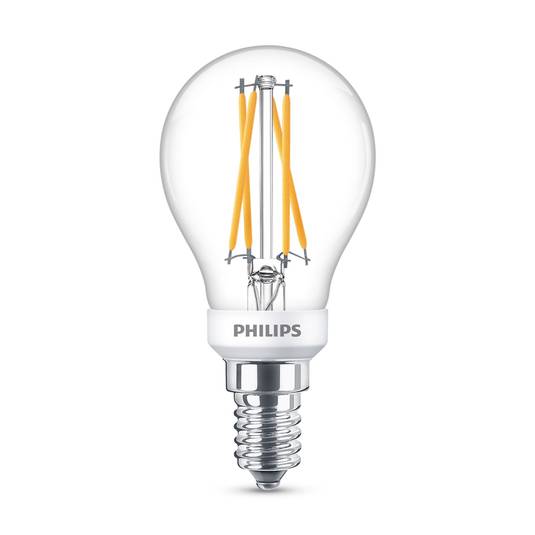 Philips Classic LED bulb E14 P45 2.5W 2,700K clear