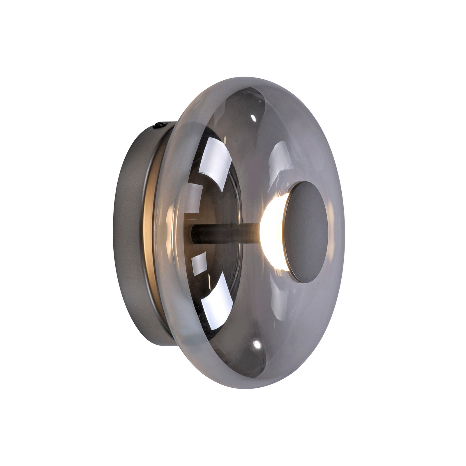 SCHÖNER WOHNEN plafoniera LED Posh, vetro fumé, 3.000 K SCHÖNER WOHNEN plafoniera LED Posh, vetro fumé, 3.000 K