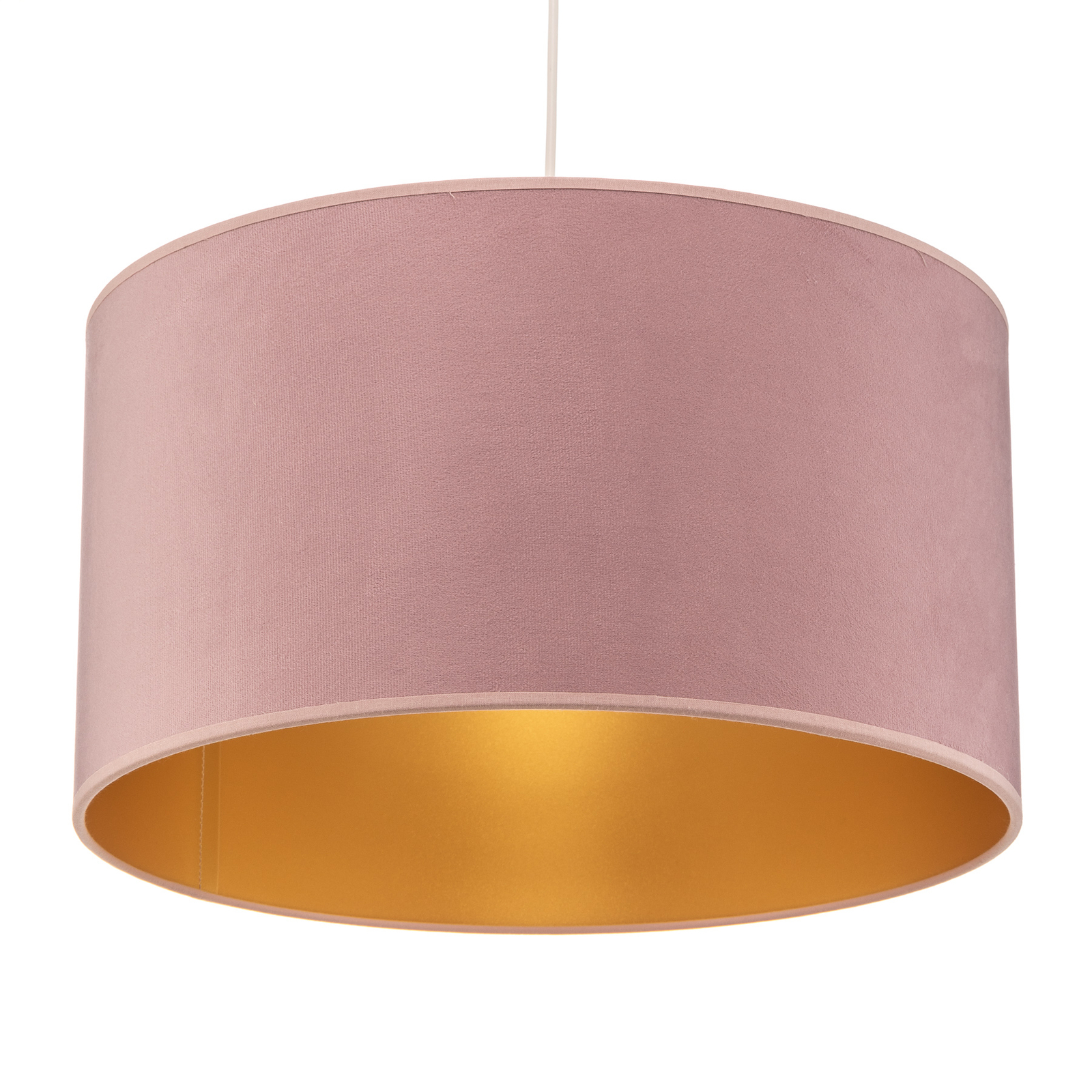 Závesná lampa Golden Roller Ø 40 cm ružová/zlatá