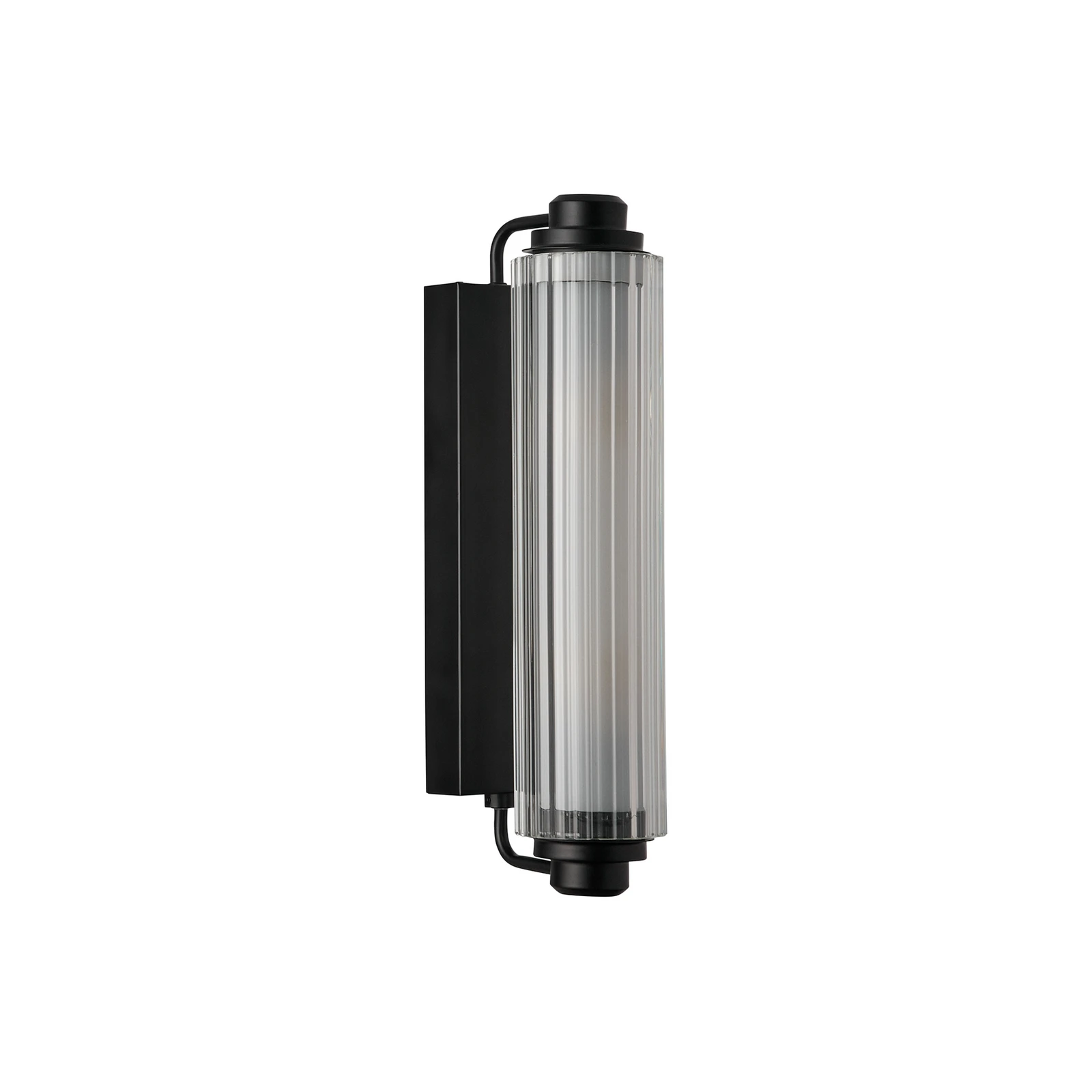 Nordlux Wandleuchte Nimal Double, IP44, Metall, schwarz