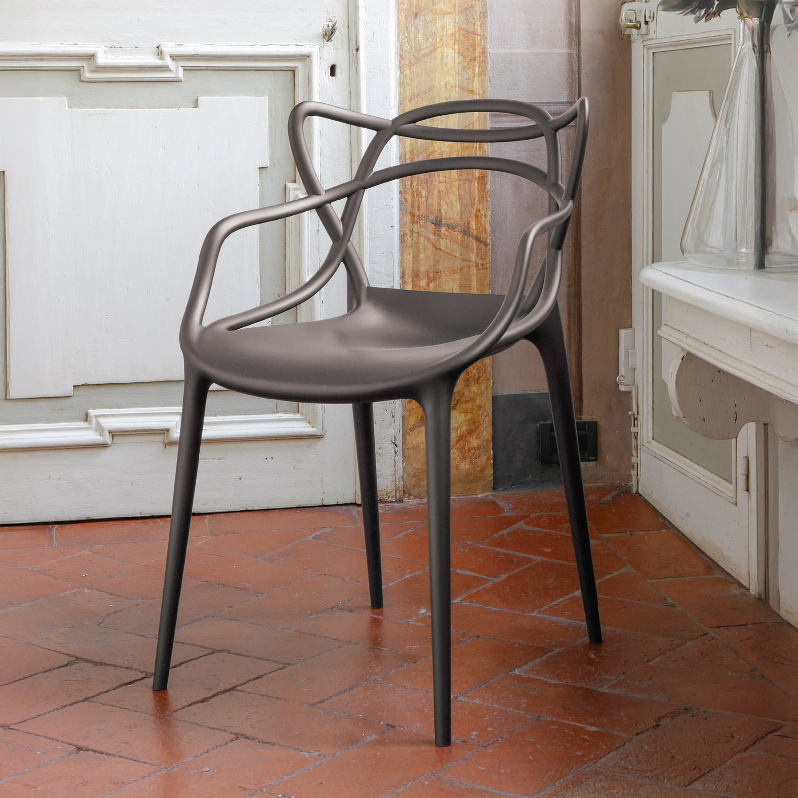 Masters chair, grey, height 83 cm - Kartell