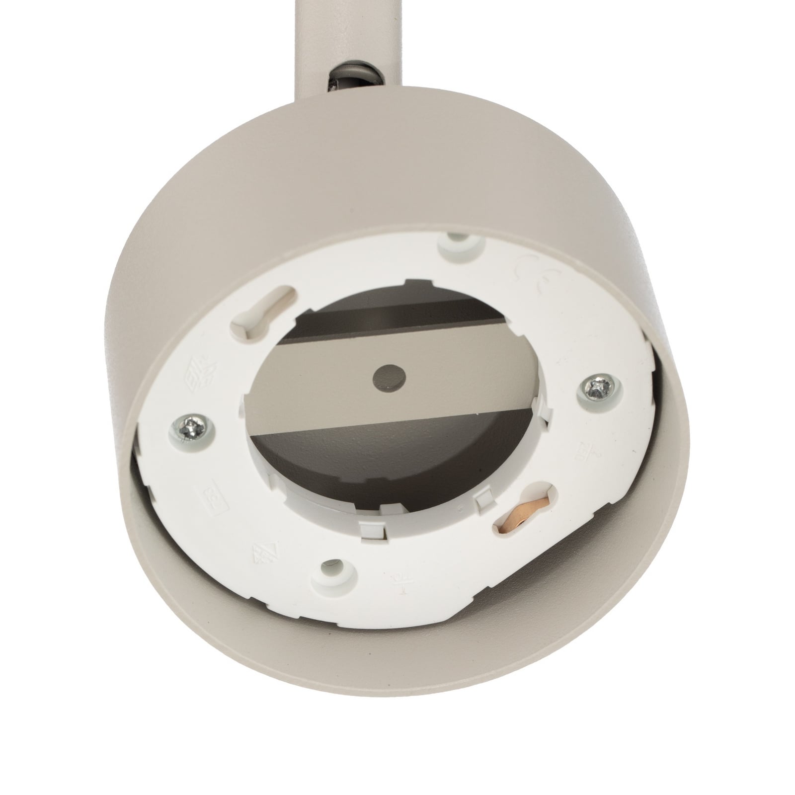 Deckenstrahler Nemo, 1-fl., grau-beige, beweglich, GX53