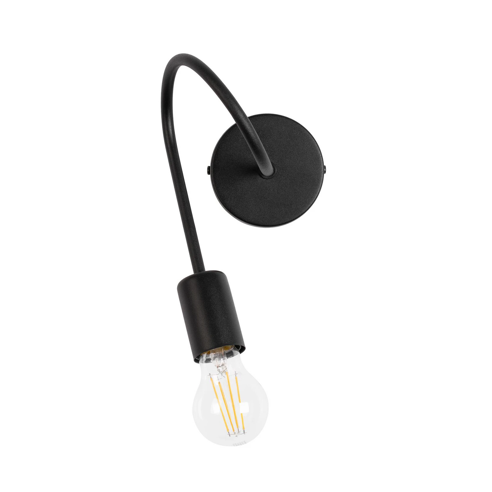 Kinkiet Oxford z metalu w kolorze czarnym