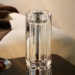 Tom Dixon LED настолна лампа Press, прозрачна, 24 см, стъкло
