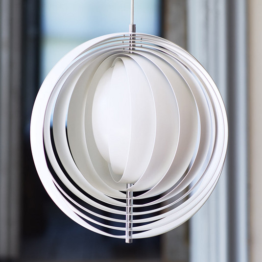 VERPAN Moon - Pendant light made of aluminium slats | Lights.co.uk
