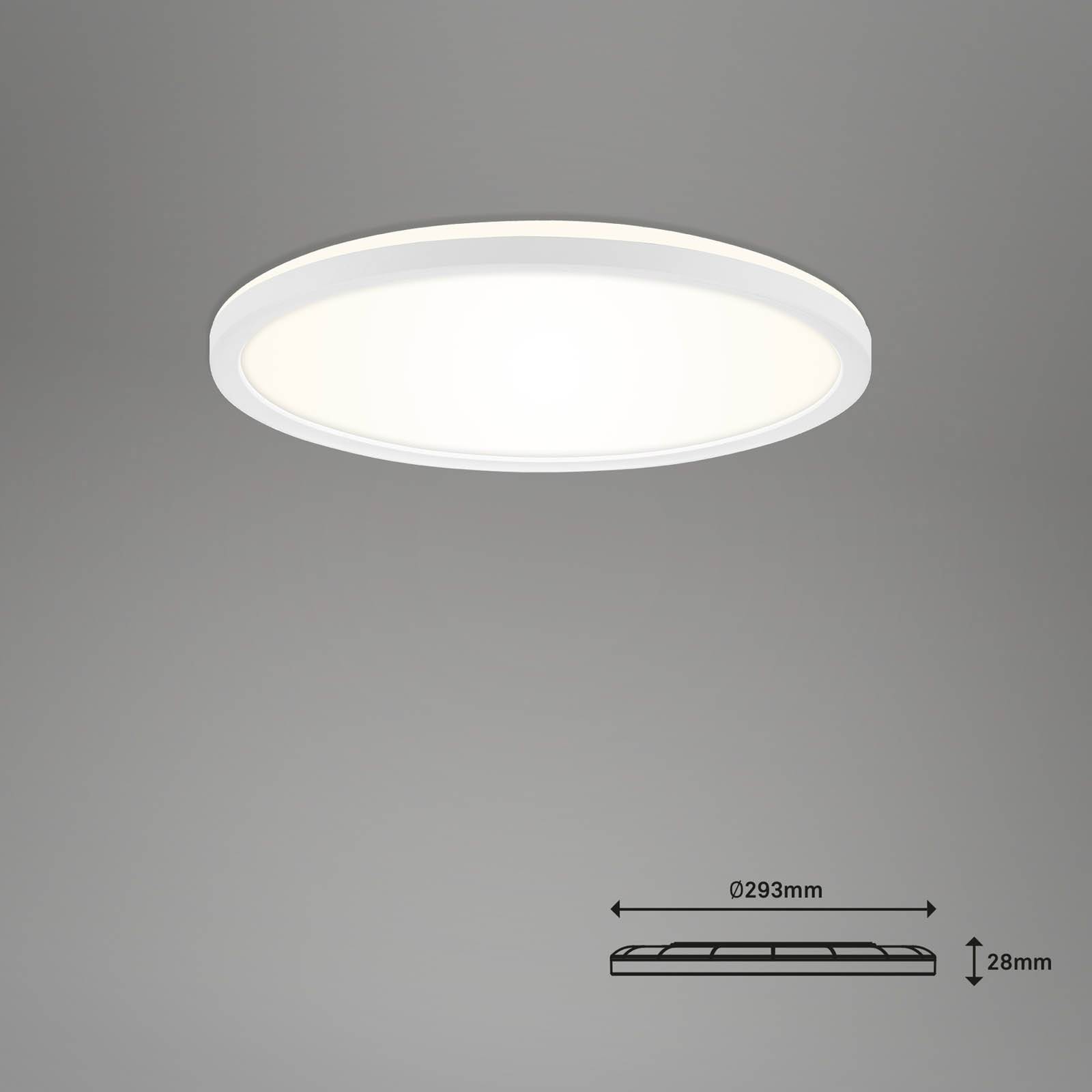 Briloner LED stropní svítidlo Slim S stmívatelné CCT bílé Ø 29 cm