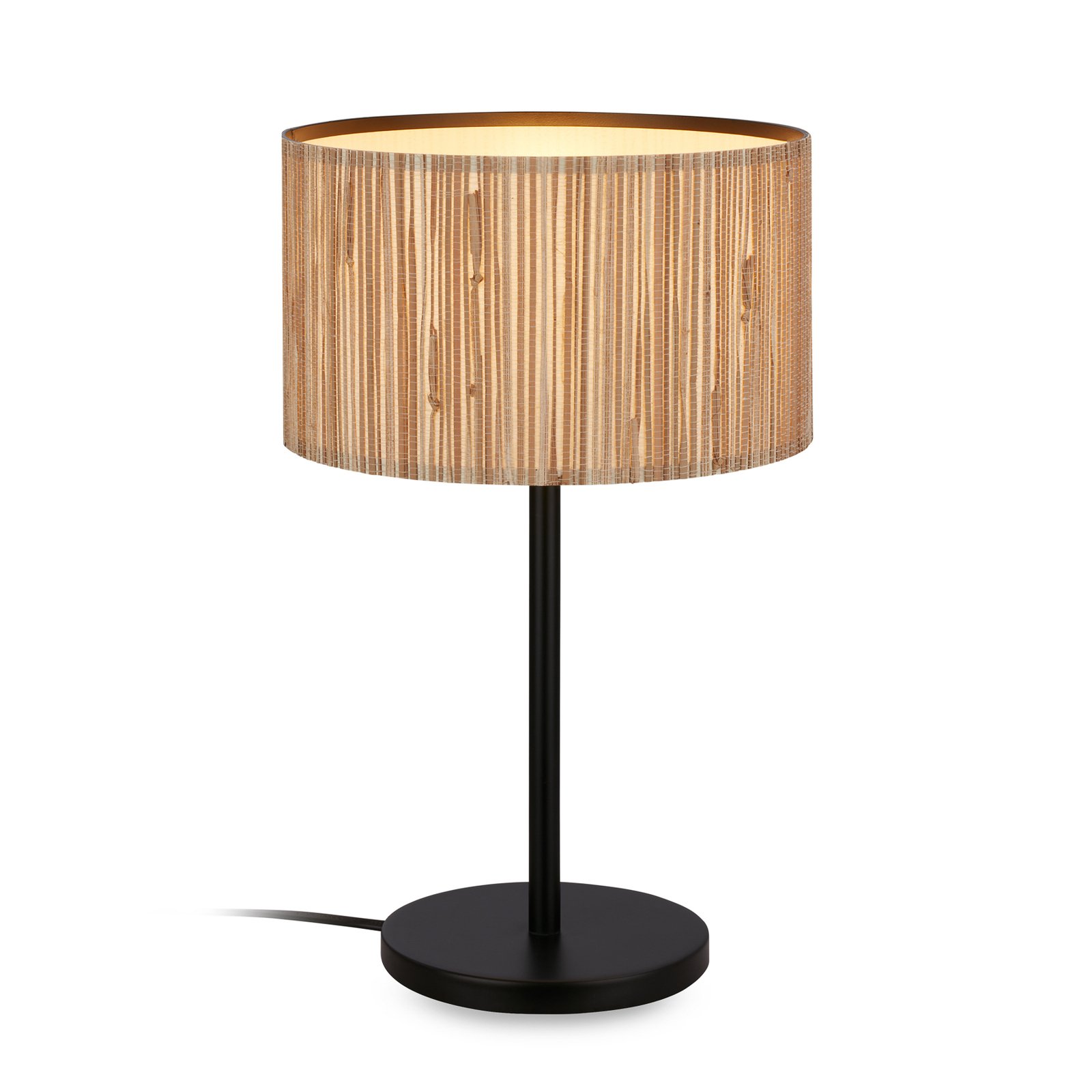 Slama table lamp, natural colour, seagrass, height 42 cm