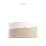 Susan hængelampe, 1 lyskilde, hvid/beige/guld