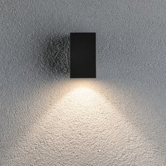Paulmann Flame-1-lamppuinen 10,3cm antrasitti