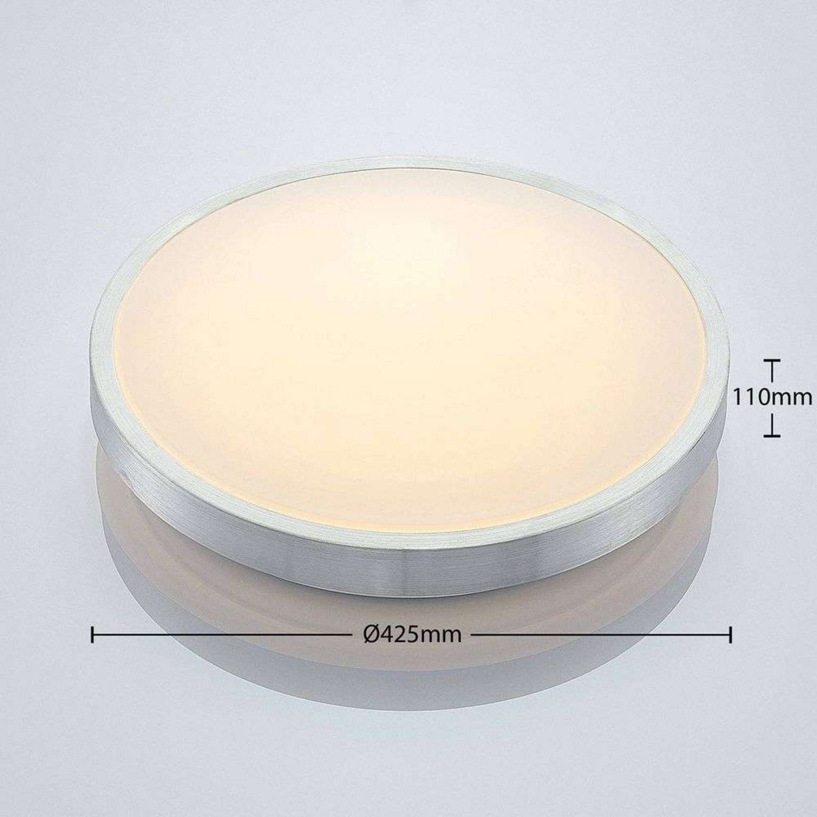 Emelie Round LED Plafond Ø42 Alu - Lindby