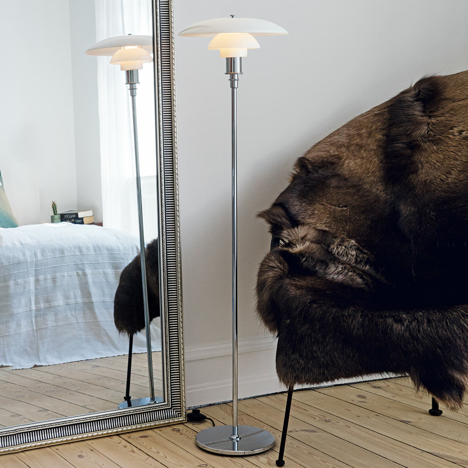 Louis Poulsen PH 3 1/2-2 1/2 lampa chromowana