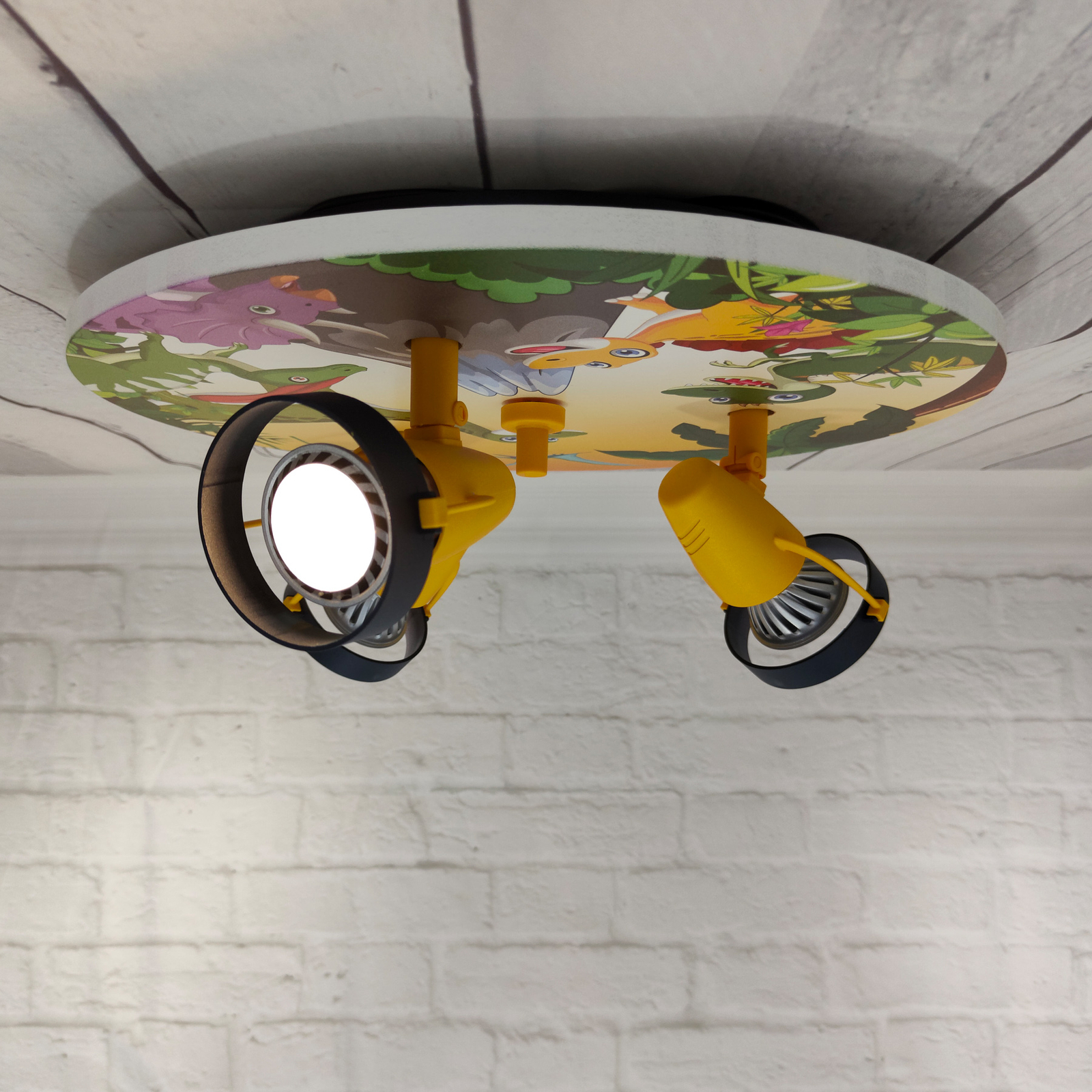 Spot pour plafond Dinos, à 3 lampes