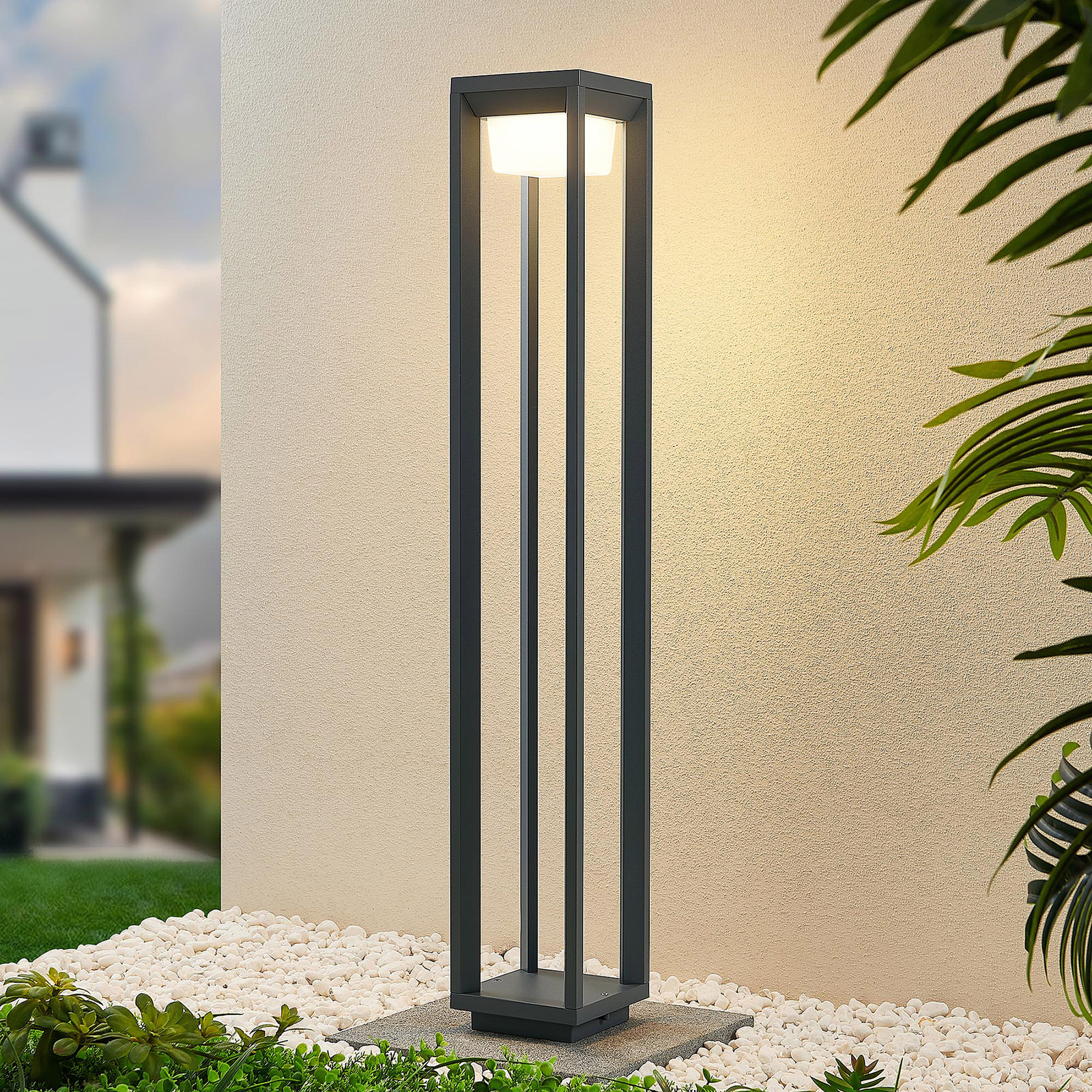 Prios Gamion borne lumineuse LED aluminium, 90 cm
