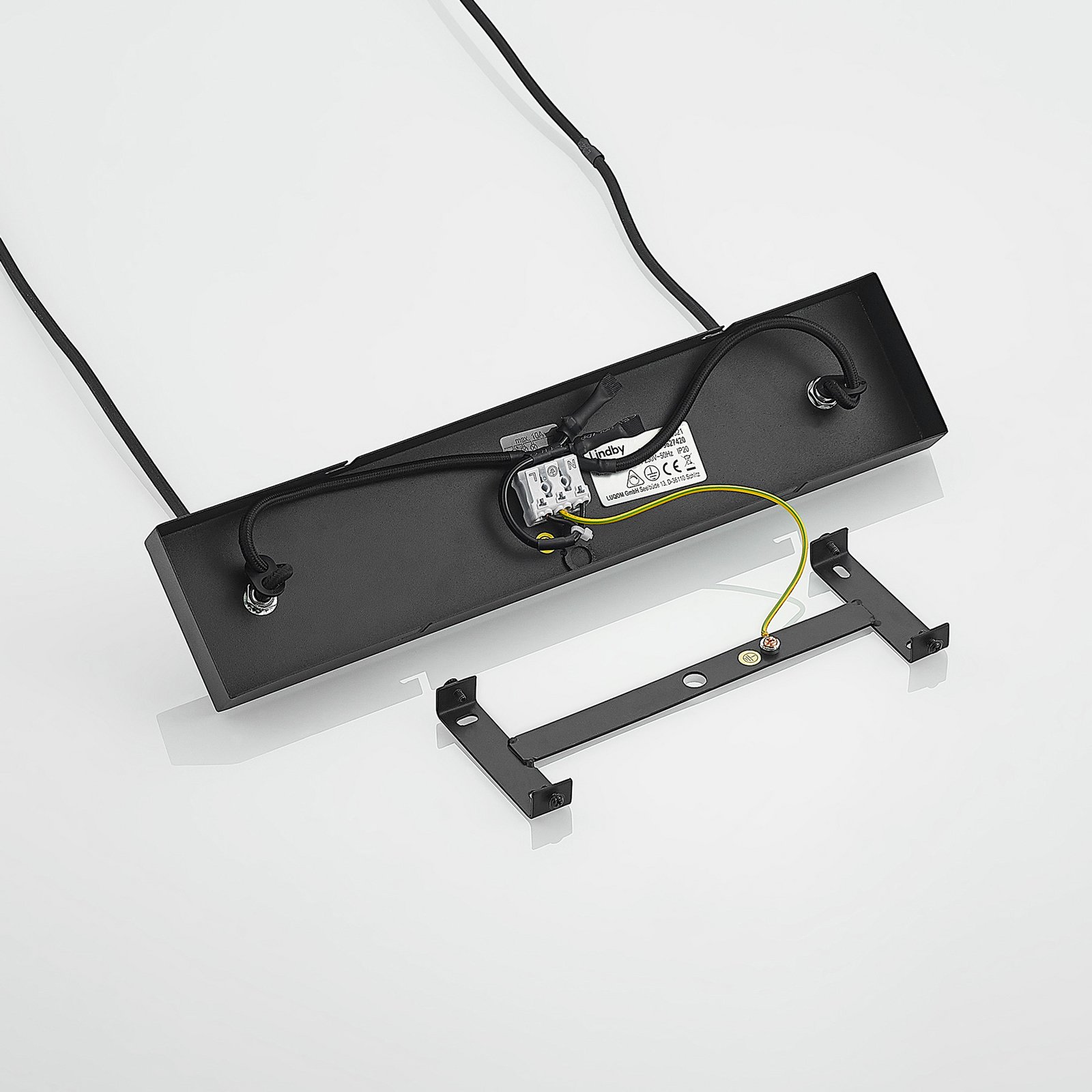 Tirzana 4 Riippuvalaisin Black/Light Wood - Lindby