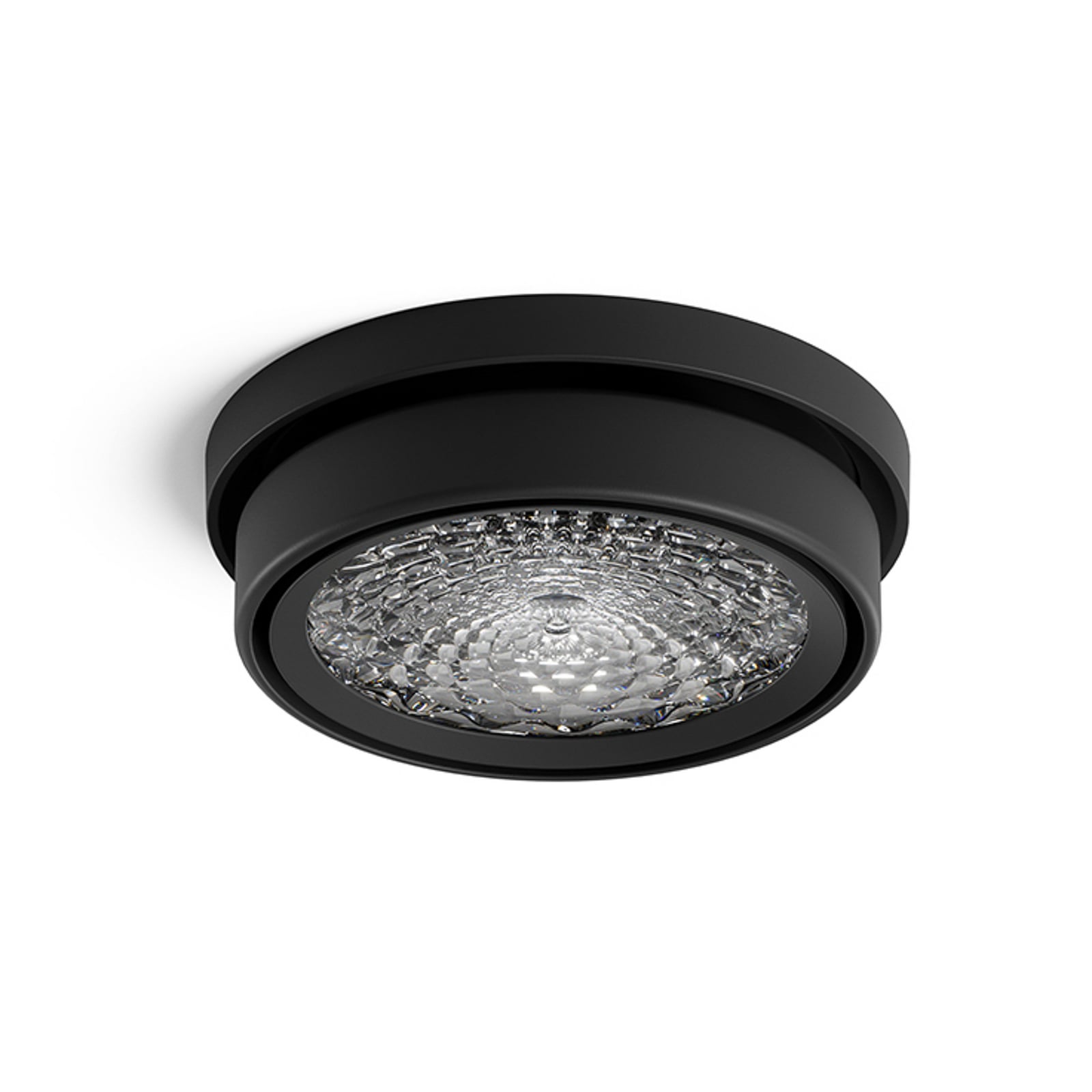 Spot encastré LED Nivo noir 36° 11 cm, orientable et à intensité variable -