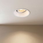 SLV Hoorn inbouwlamp, QPAR51, wit, aluminium, Ø 10,5 cm