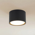 Downlight Ferro, zwart, kunststof, 6 cm hoog, GX53